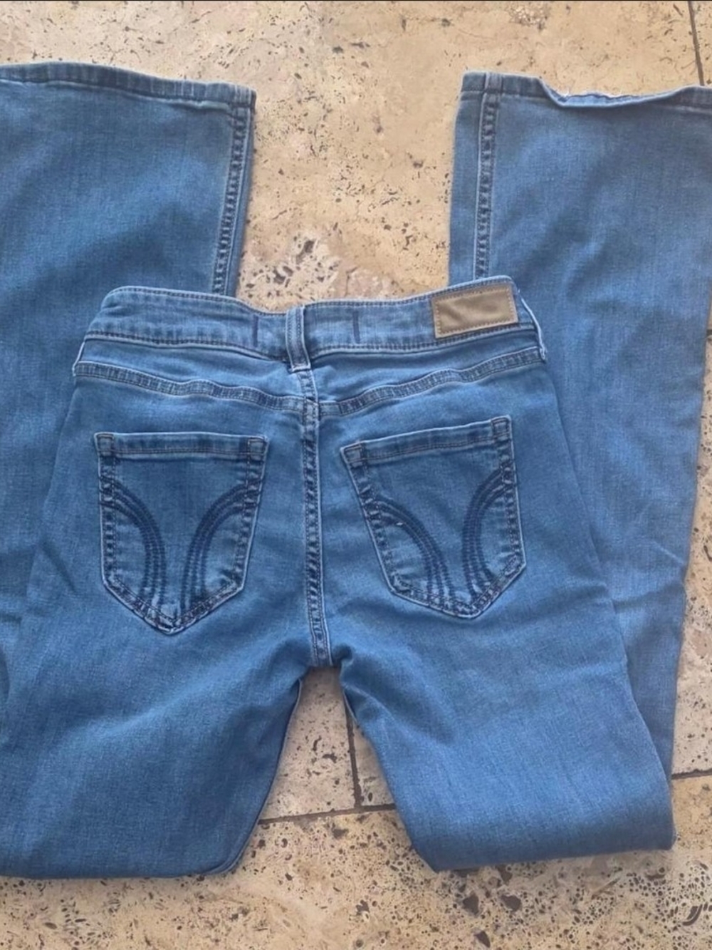 Hollister Women's Light Blue Bootcut Jeans